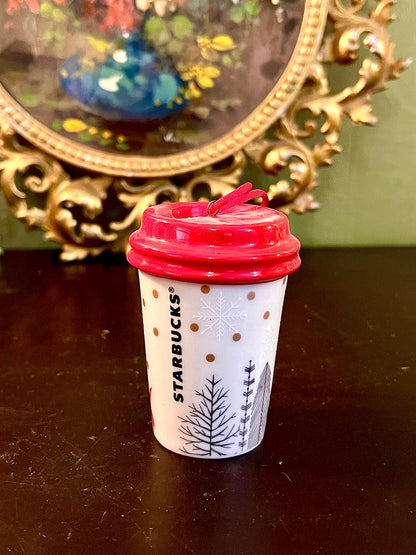 Starbucks Holiday Mini Ceramic Cup Decir