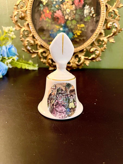 Fine bone china Bell with Vintage Scene Design