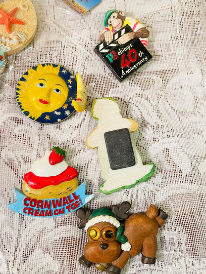 Vintage World Travel Souvenir Magnets | Christchurch NZ & Krakow Poland