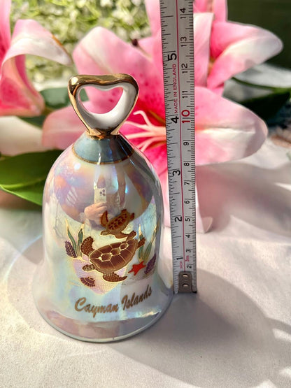 Cayman Islands Iridescent Turtle Souvenir Bell – 4.5"
