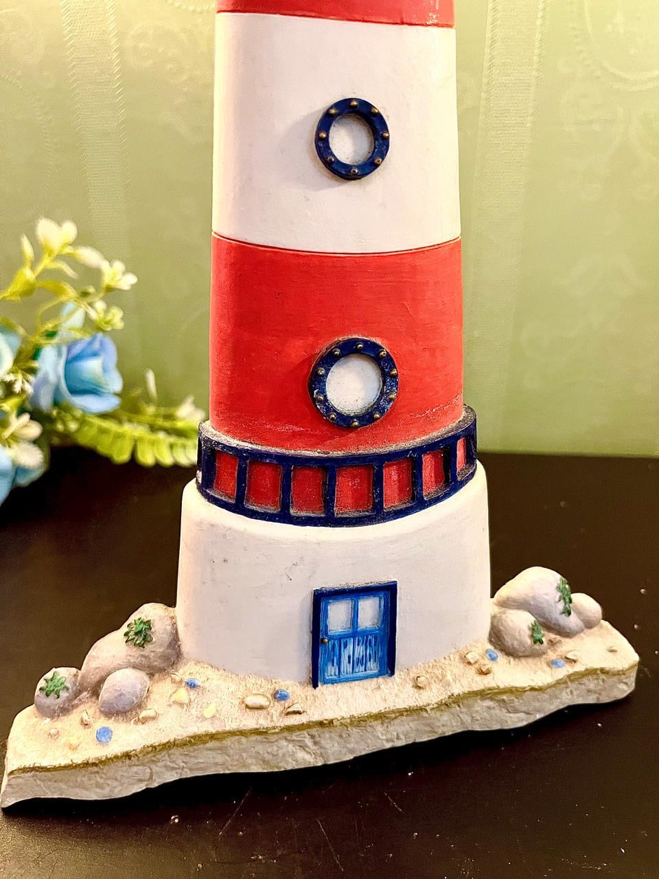 Marks & Spencer Hand Painted Lighthouse Wall Plaque | Nautical Home Décor