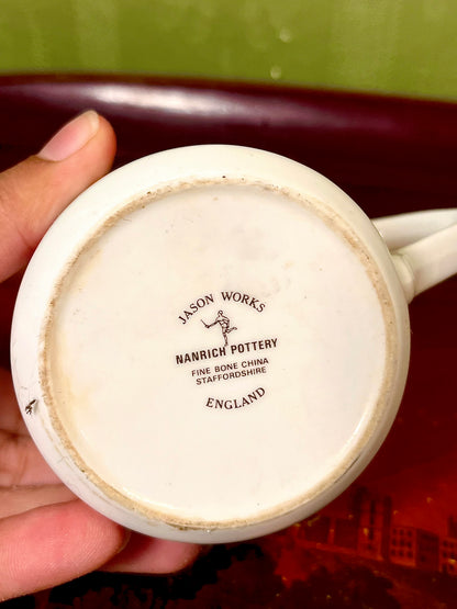 Jason Works Manrich Pottery Fine Bone China Floral Mug England