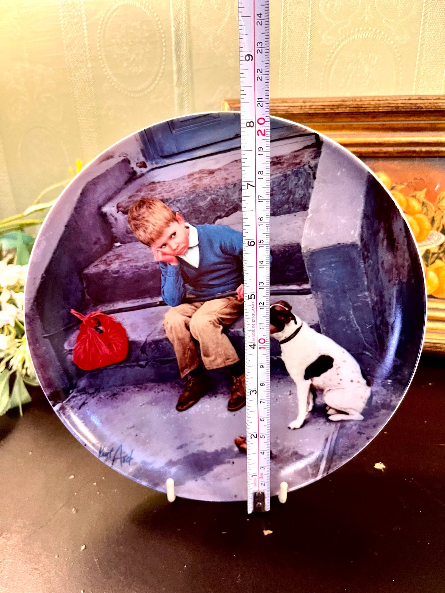 Kurt Ard Hjemme Er Bedst Collector Plate 20 cm