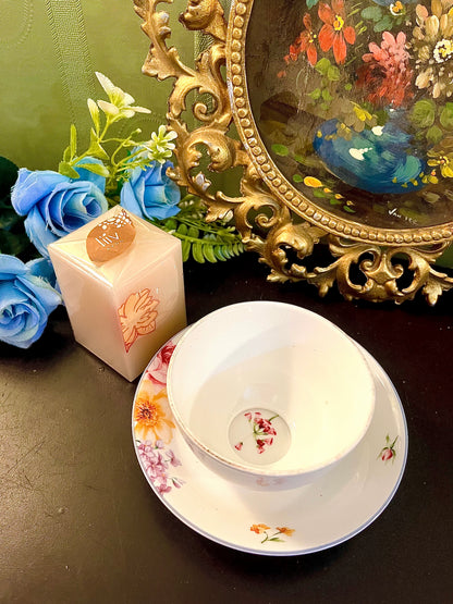 Floral Ceramic Cup and Saucer Set