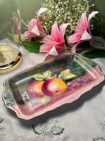 Marie Deeks Hand-Painted Fruit Serving Platter Approx. 30 cm