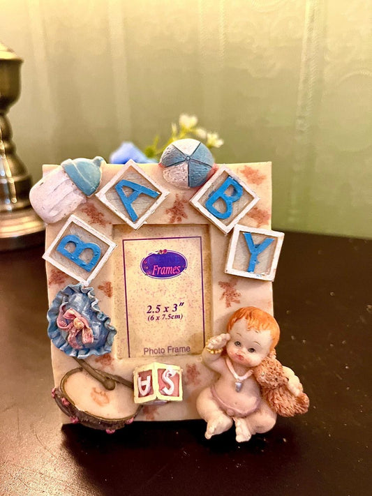 Baby Nursery Photo Frame 5 Inch Vintage Kids Decor