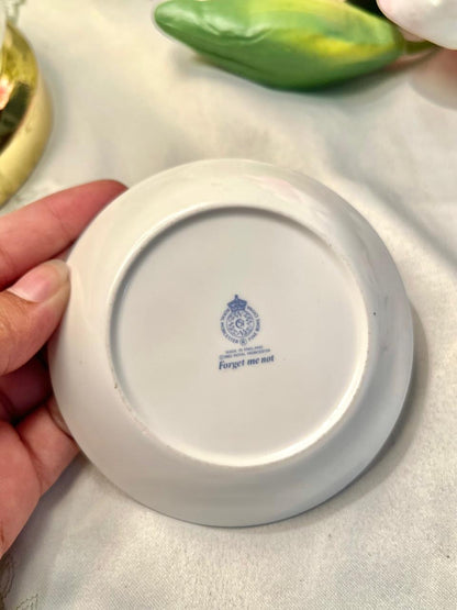 Royal Worcester Forget Me Not Floral Dish 10 cm