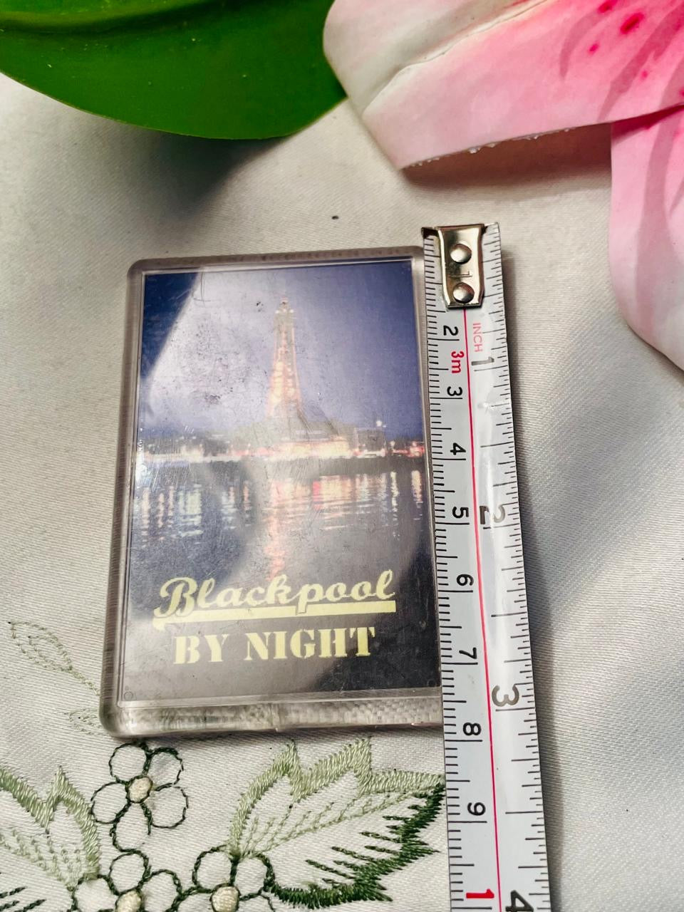 Fridge Magnet Blackpool by Night Souvenir Picture Magnet 8cm