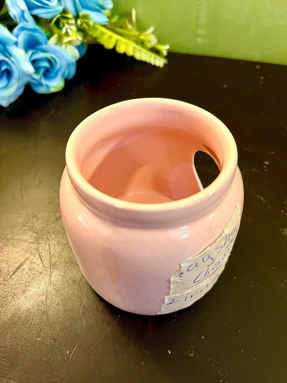Pink Ceramic Heart Cut-Out Wax/Oil Burner