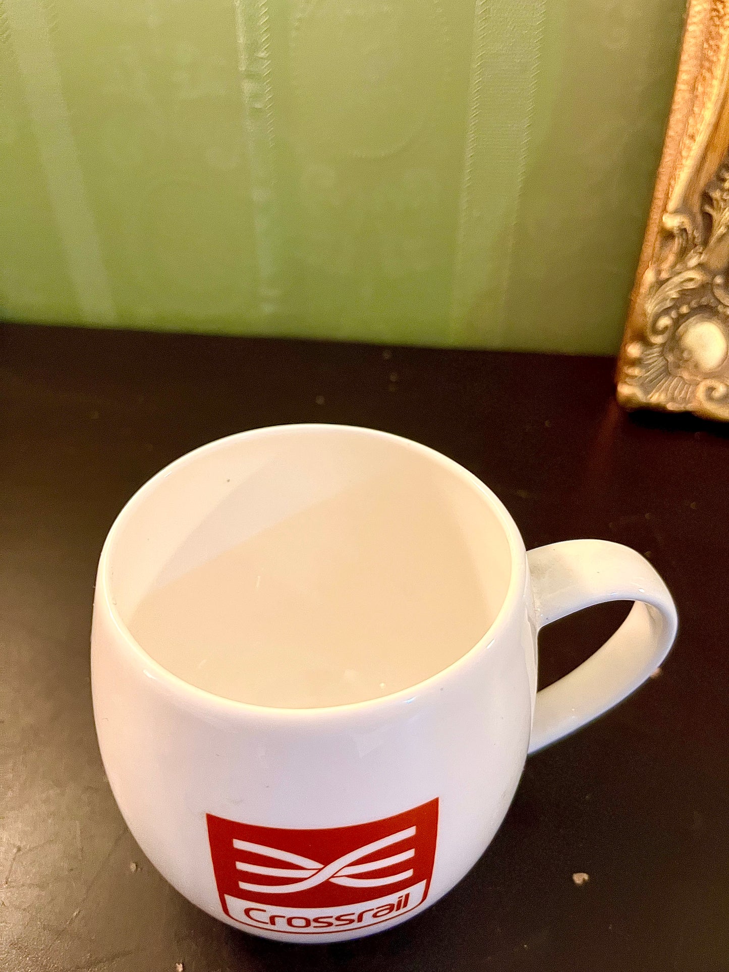 Crossrail Logo Ceramic Coffee Mug | White Promotional Office Tea Cup