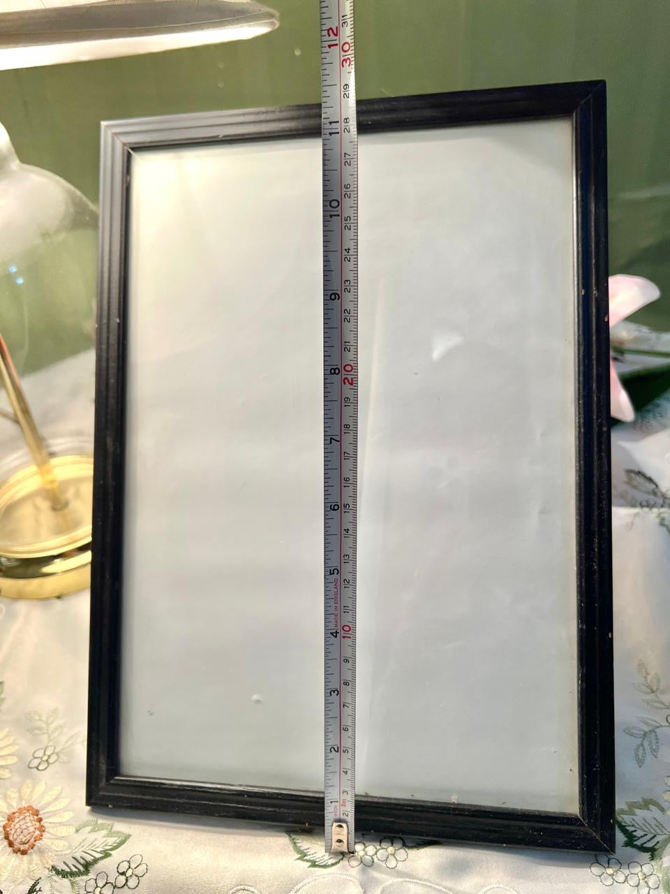 Black Rectangular Picture Frame Approx. 30cm High