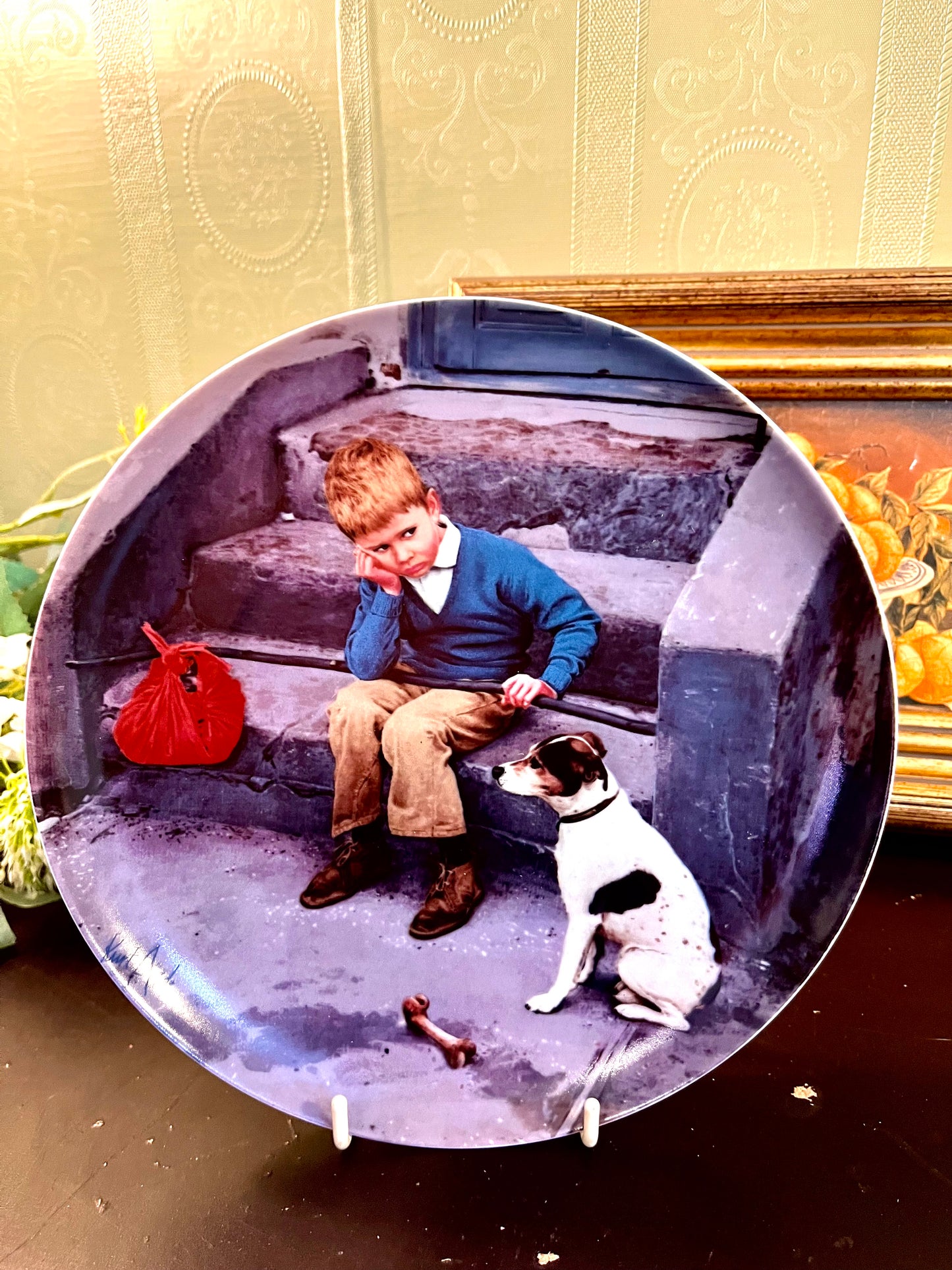 Kurt Ard Hjemme Er Bedst Collector Plate 20 cm