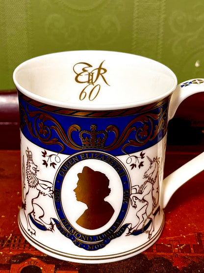 Dunoon Queen Elizabeth II Diamond Jubilee Fine Bone China Mug