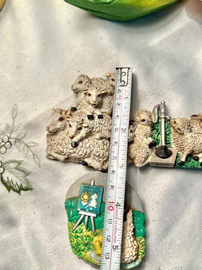 Sheep & Lamb Countryside Souvenir Collection Magnet – 3 Pcs