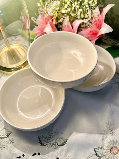 M&S Willow Stoneware Floral Bowls Set of 3 Approx. 18 cm