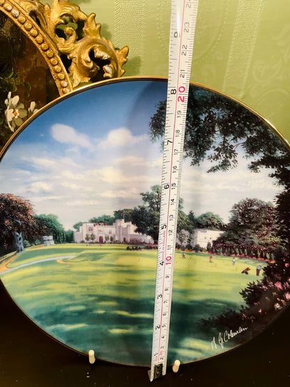 The Clubhouse at Wentworth Golf Course Porcelain Decor Plate – A.G. Hobson
