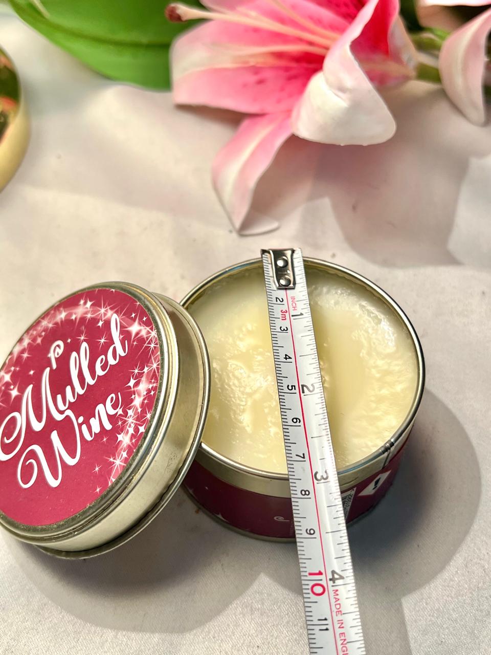 Vintage Mulled Wine Candle Tin Approx. 8 cm