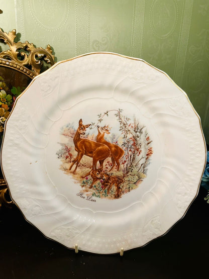 La Cigale Rue Deer Porcelain Decorative Plate