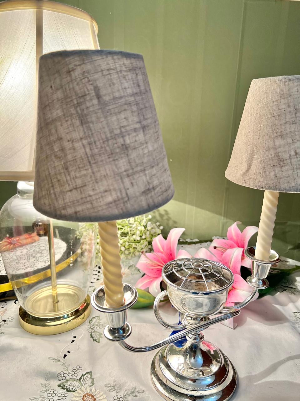 Rare find Silver 2-Arm Candle Centrepiece 40 cm