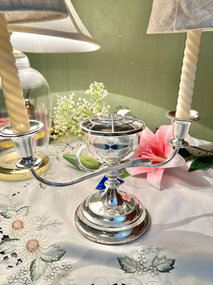 Rare find Silver 2-Arm Candle Centrepiece 40 cm