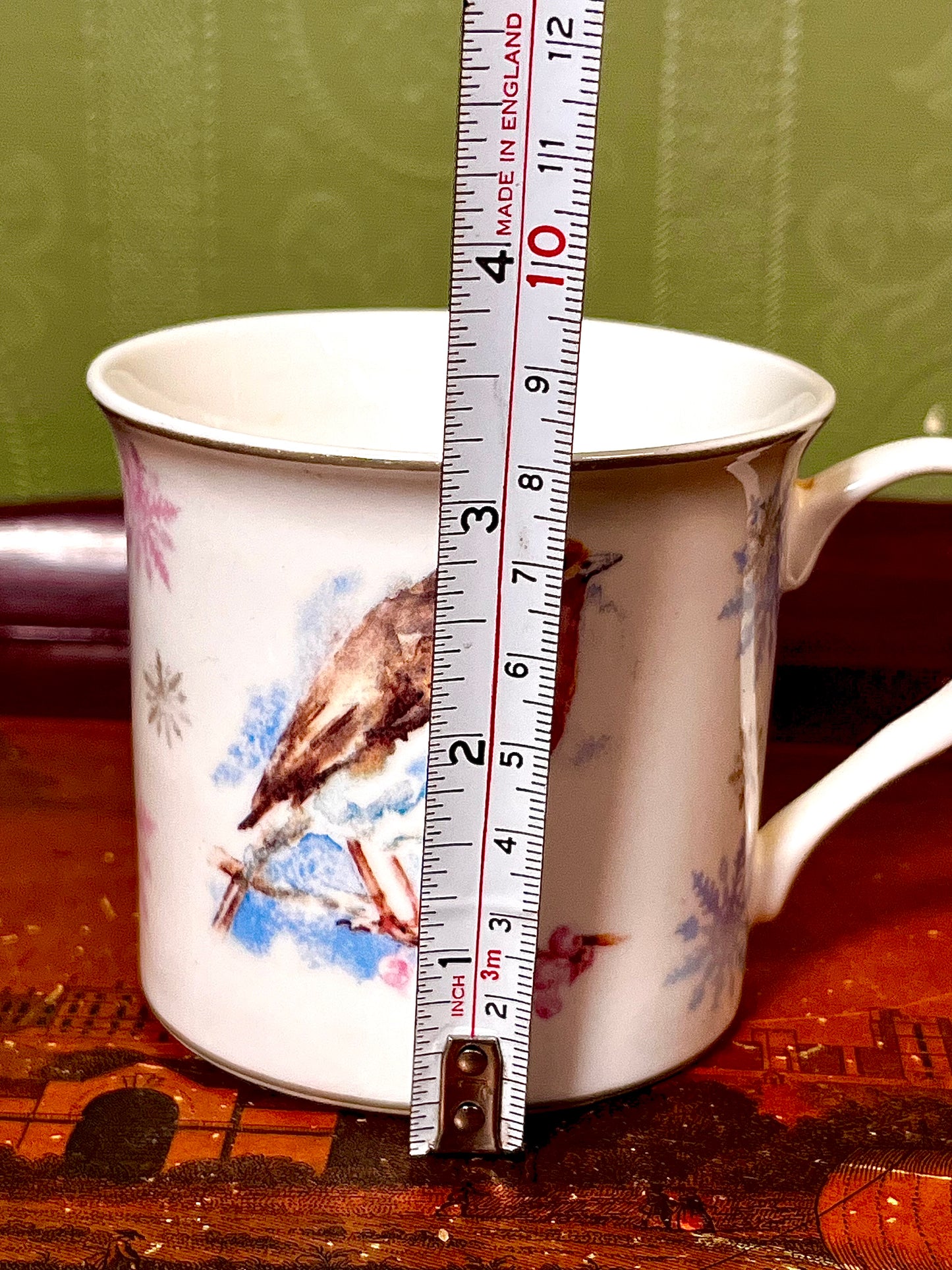 Jennifer Rose Winter Robin Fine China Mug – Lesser & Pavey Watercolour Bird Christmas Mug