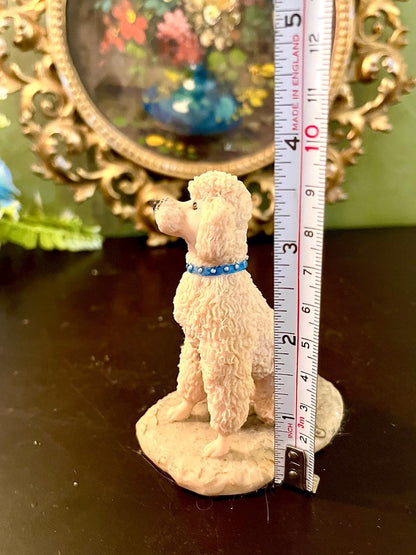 White Poodle Dog Figurine
