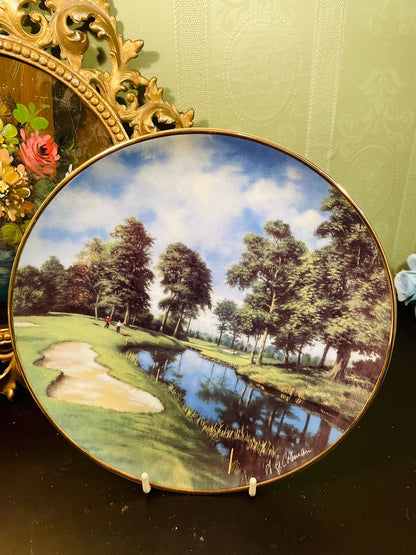 The 10th at The Belfry Golf Course Porcelain Decor Plate – A.G. Hobson
