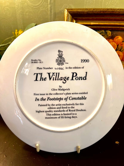 Royal Doulton The Village Pond Collector Plate 20 cm