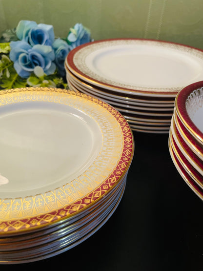Majestic Royal Grafton Fine Bone China Dinner Set – Made in England – 18 Pieces