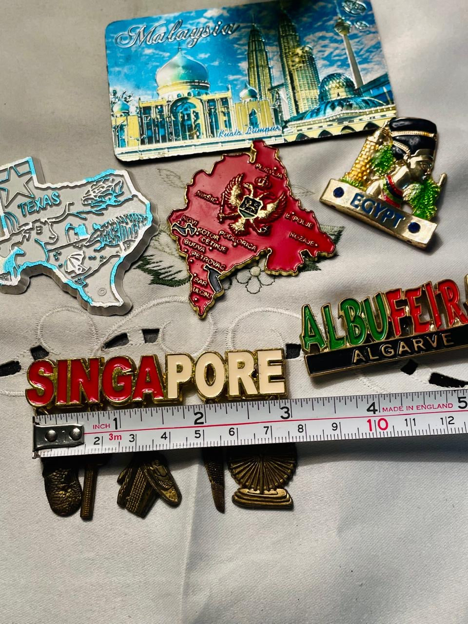 Fridge Magnet 6-Piece Travel Souvenir Magnet Set Malaysia Singapore & More