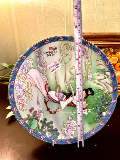 Jingdezhen Flying Apsara Decorative Collector Plate 1988 20 cm