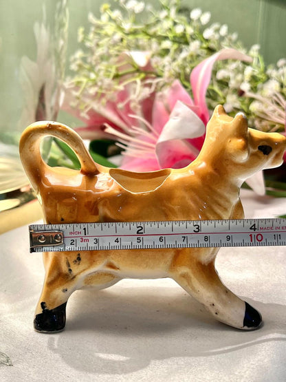 Brown Cow Ceramic Milk Pot  Figurine 10cm - 1 Piece