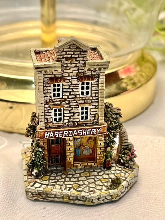 Vintage Haberdashery Shop Miniature Building 7 cm