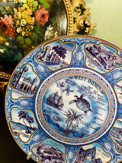 Delft Blue West Indies Decorative Plate