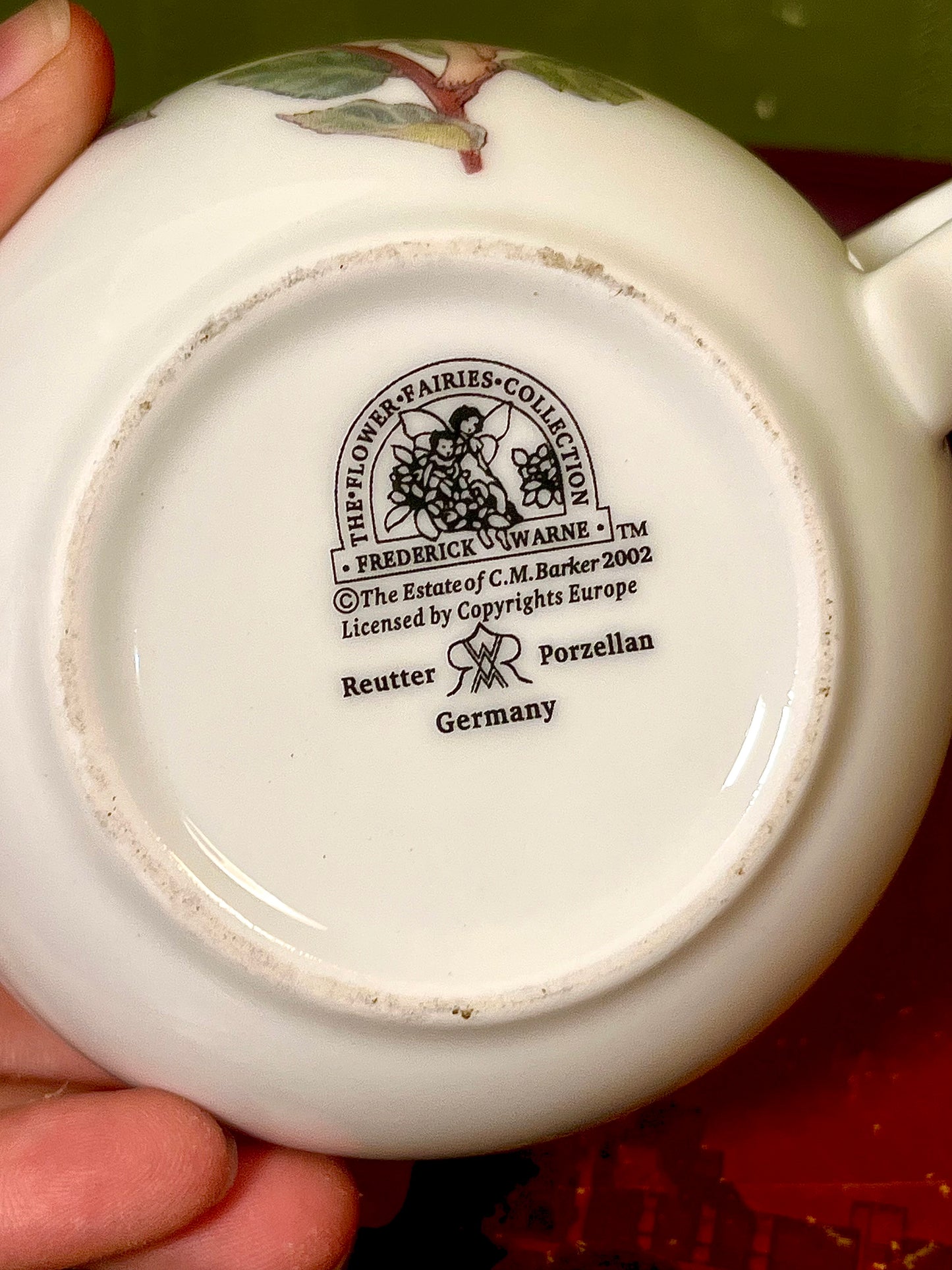Flower Fairies Rose Fairy Reutter Porzellan Soup Mug Germany