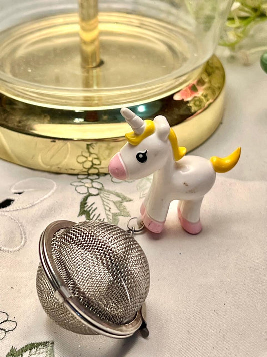 Vintage Unicorn Tea Infuser with Mesh Ball 16 cm