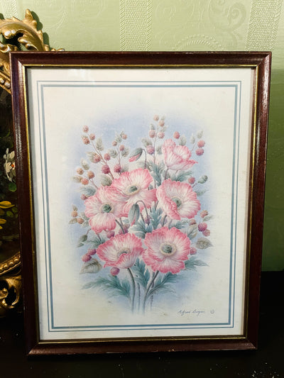 Alfred Dagan Floral Framed Wall Art 13 Inch