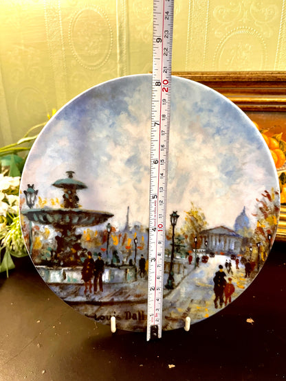 Louis Dali Paris Collector Plate Place de la Concorde 20 cm