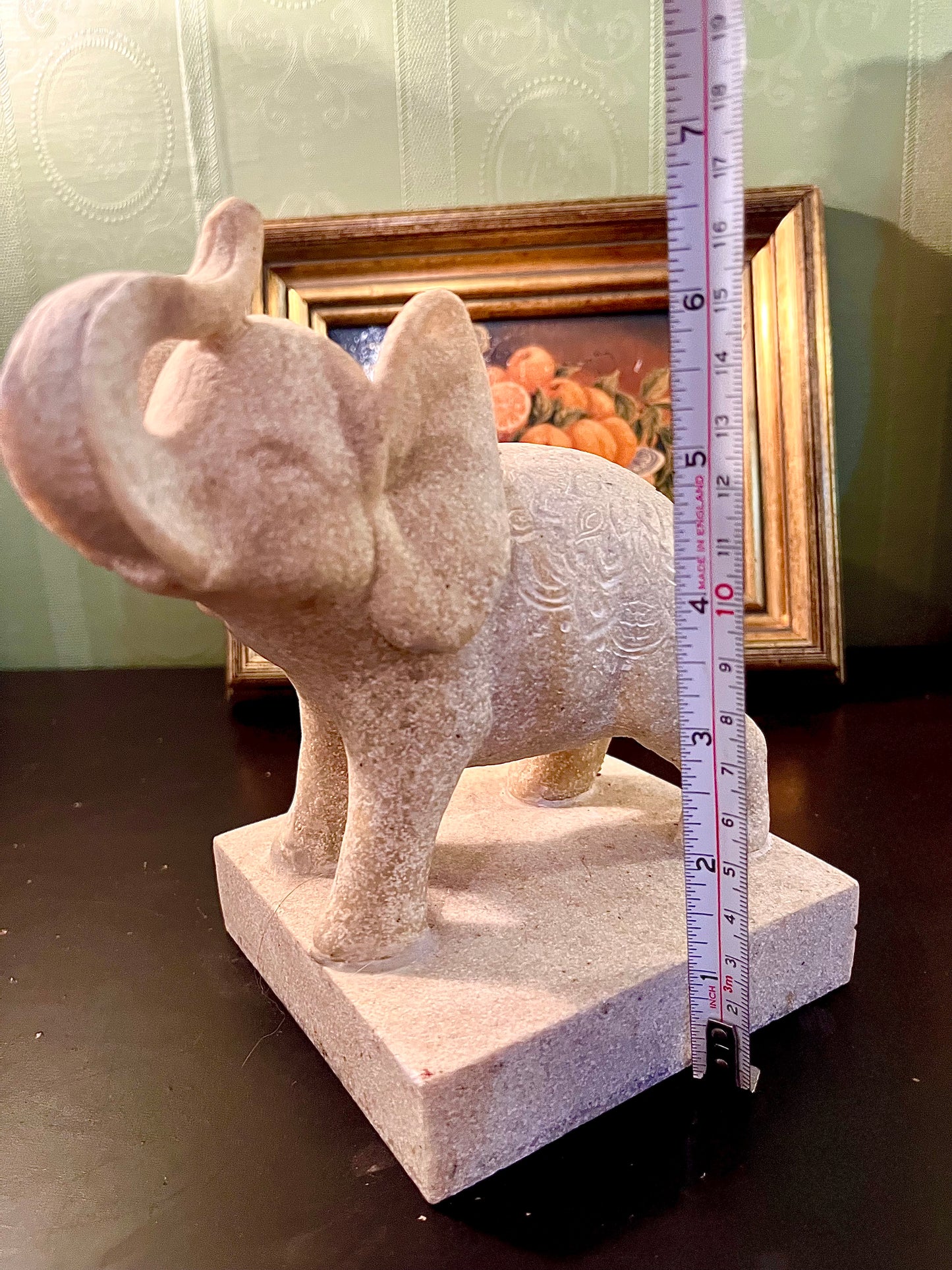 Stone Elephant Figurine – Decorative Elephant Statue