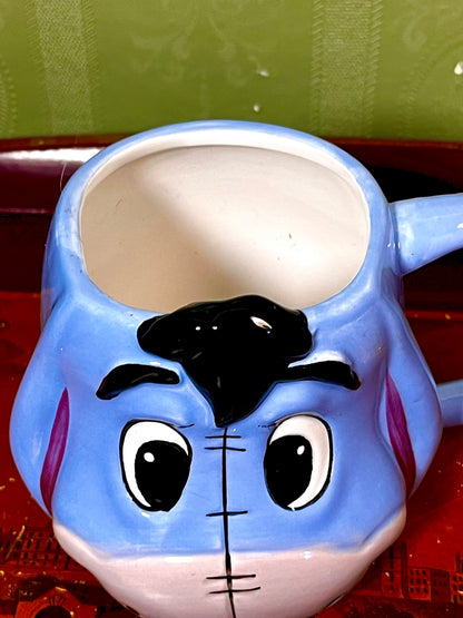 Disney Winnie the Pooh Eeyore Shaped Ceramic Mug 12cm