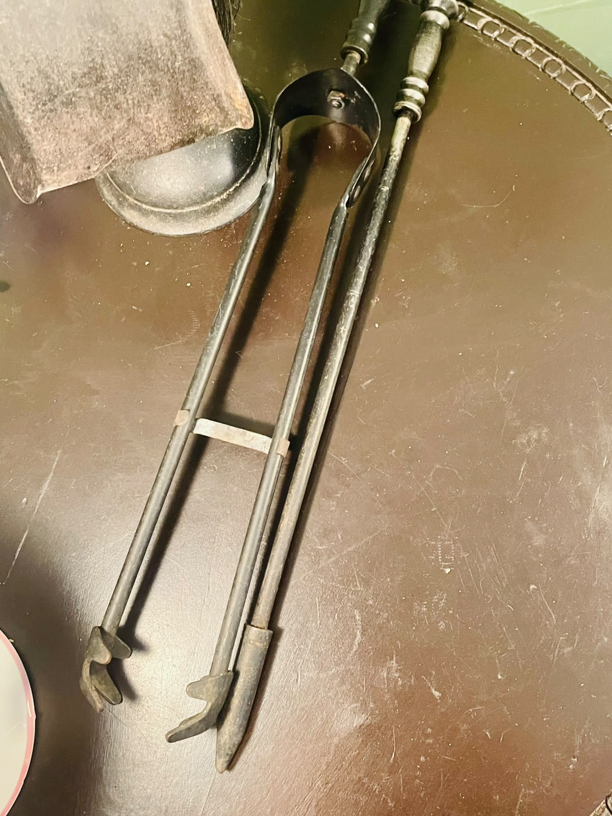 Vintage Fireplace Tool Set with Stand – 4 Piece, 21 Inch