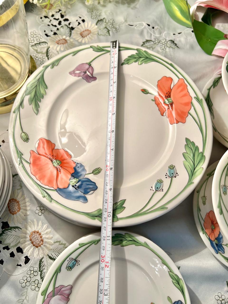 Villeroy & Boch Amapola Floral Dinner & Tea Set 30-Piece