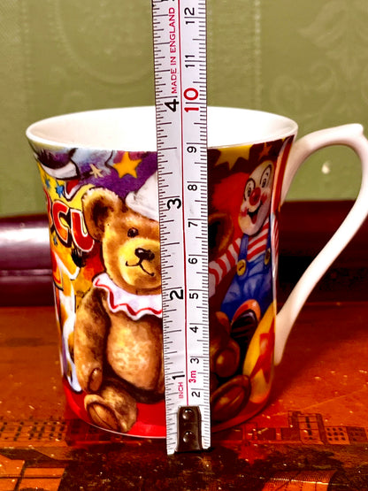 Past Times Circus Fine Bone China Mug Oxford England