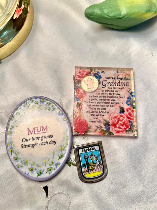 Grandma magnet, Mum & España Decorative Souvenir Collection Magnet – 3 Pcs