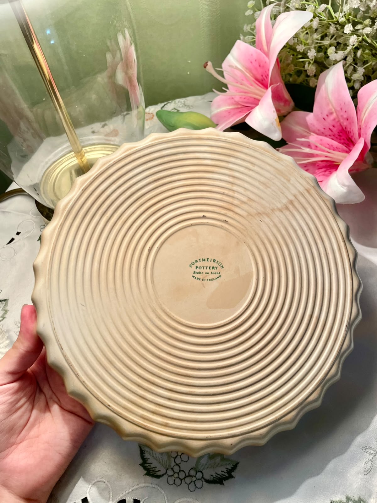 Portmeirion Passion Flower Botanical Serving Pie Dish 24 cm