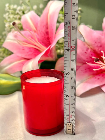 Red Container Candle Approx. 7 cm