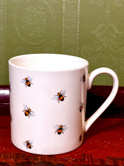 Botanical Discovery Bumble Bee Fine China Mug