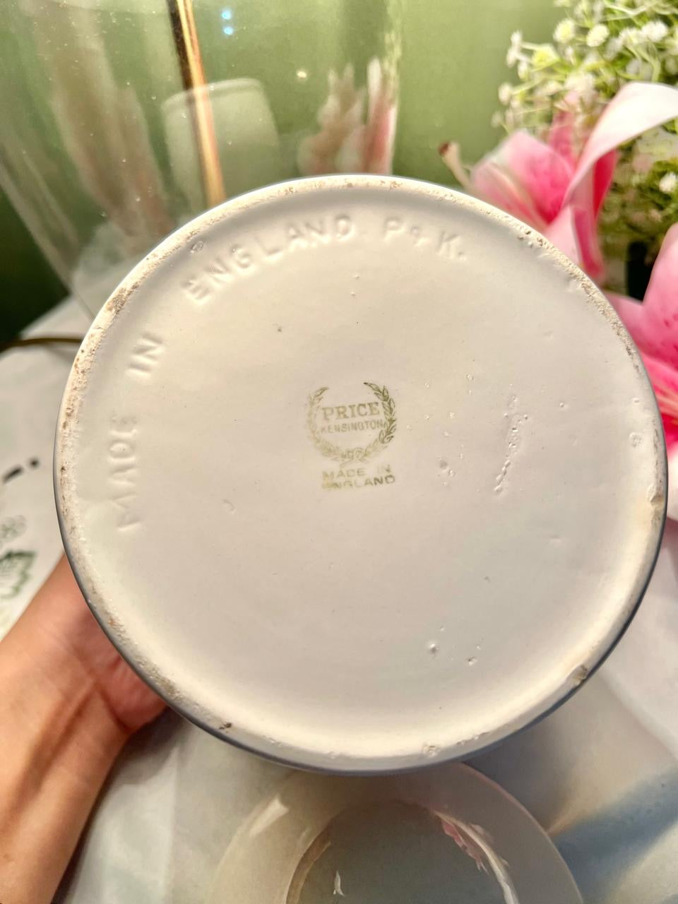 Price Kensington White Ceramic Floral Storage Jar Airtight 19cm