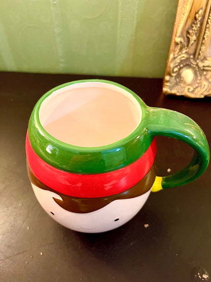 Cute Christmas Elf Ceramic Mug 5 Inch