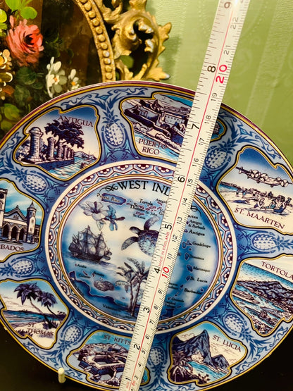 Delft Blue West Indies Decorative Plate